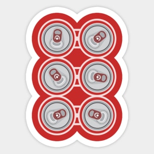 six pack of beer Sticker